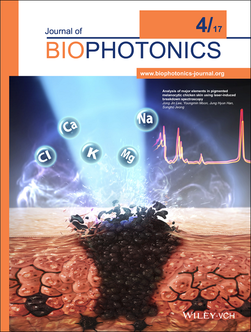 Professor Sungho Jeong's research demonstrating the selective and complete laser removal of darkly pigmented melanocytic tissue is the featured cover article for the Journal of Biophotonics 이미지
